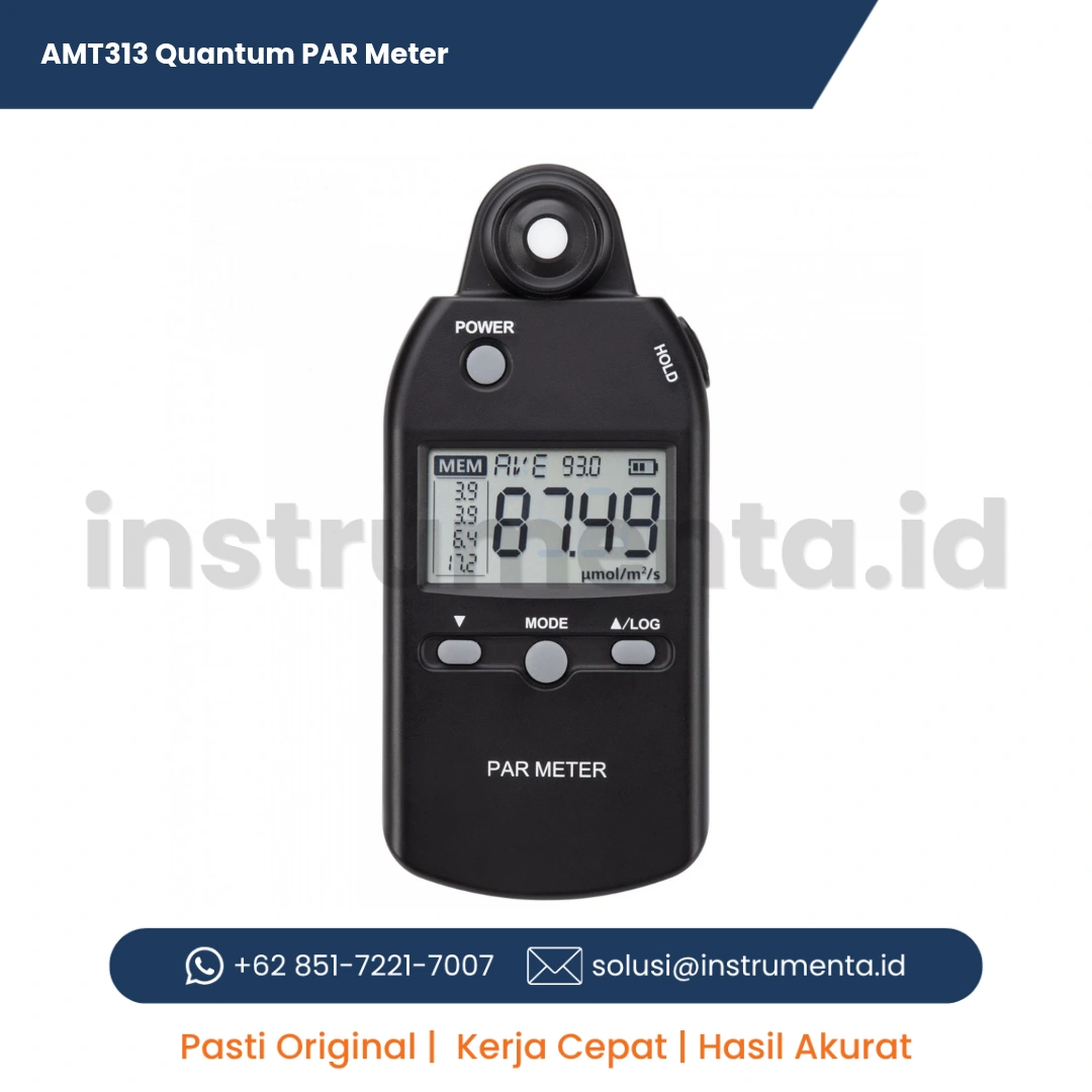 Authorized Distributor AMT313 Quantum PAR Meter Alat Ukur Radiasi Aktif Fotosintesis Tanaman Digital dengan Sensor Waterproof